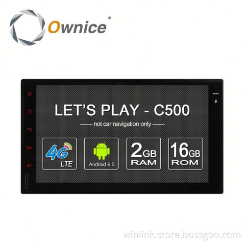 Ownice factory price Quad core Android 6.0 gps navi For double din universal with RDS support DSP dvr TV